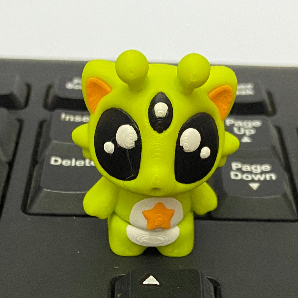 Abducting Alien Cat Fidget - 3D Printed Desk Buddy & Keychain