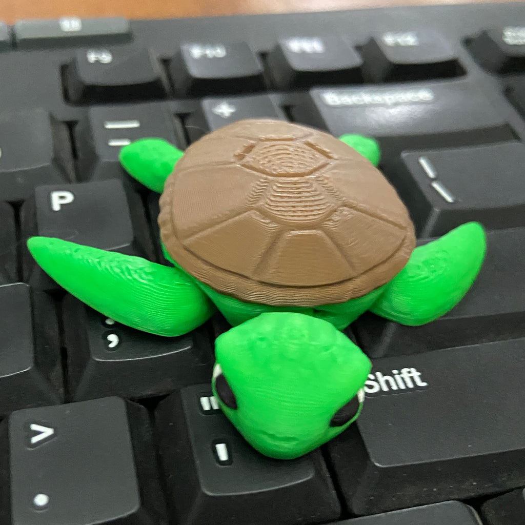 Silent Sea turtle - 3D Printed Fidget Desk Buddy