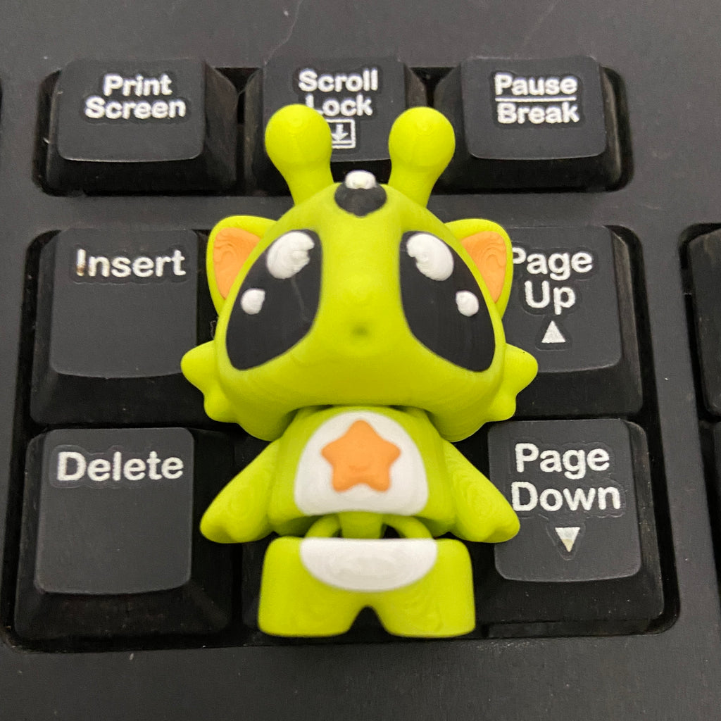 Abducting Alien Cat Fidget - 3D Printed Desk Buddy & Keychain