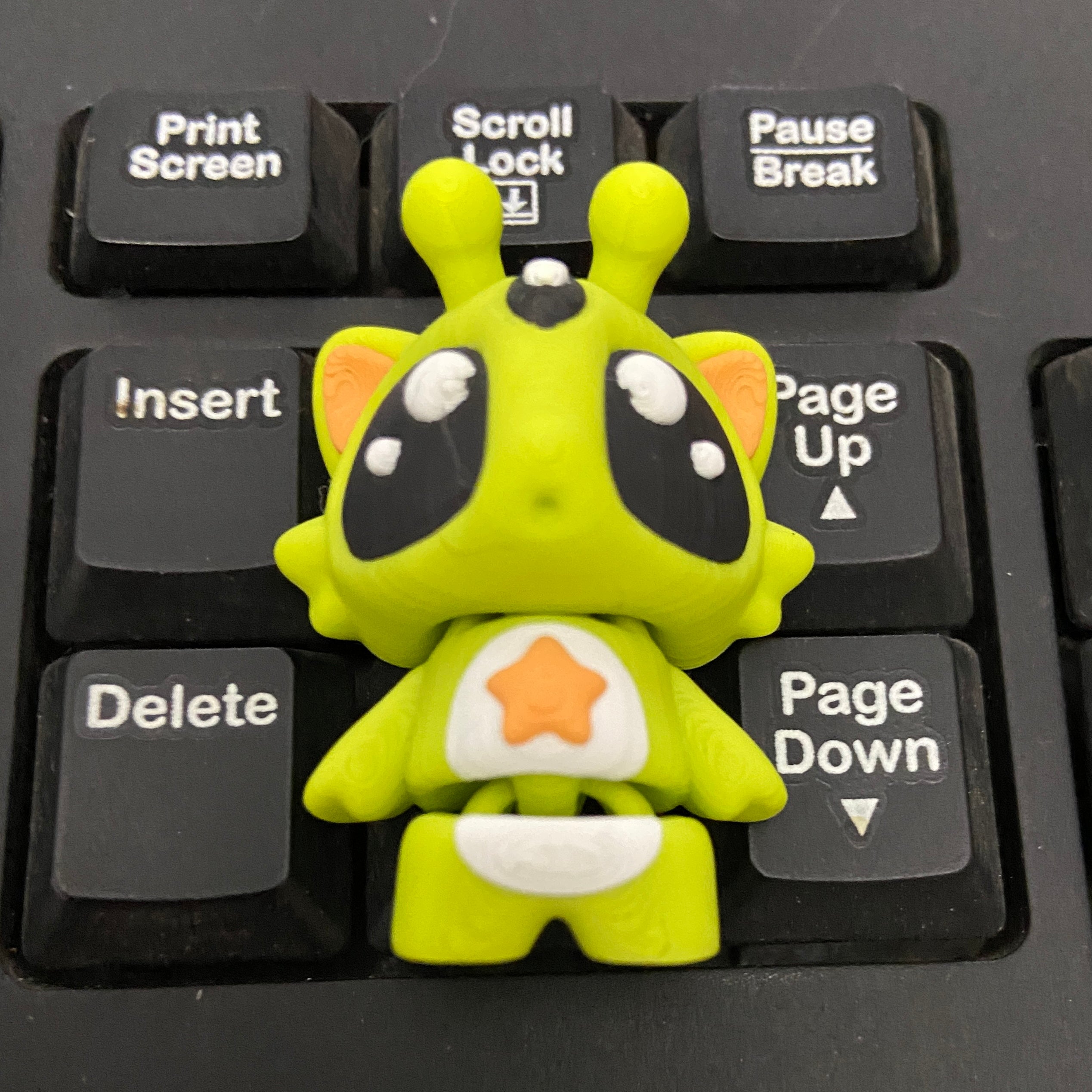 Abducting Alien Cat Fidget - 3D Printed Desk Buddy & Keychain