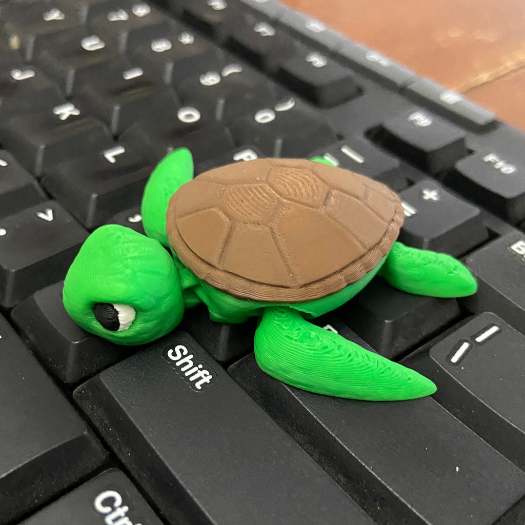 Silent Sea turtle - 3D Printed Fidget Desk Buddy