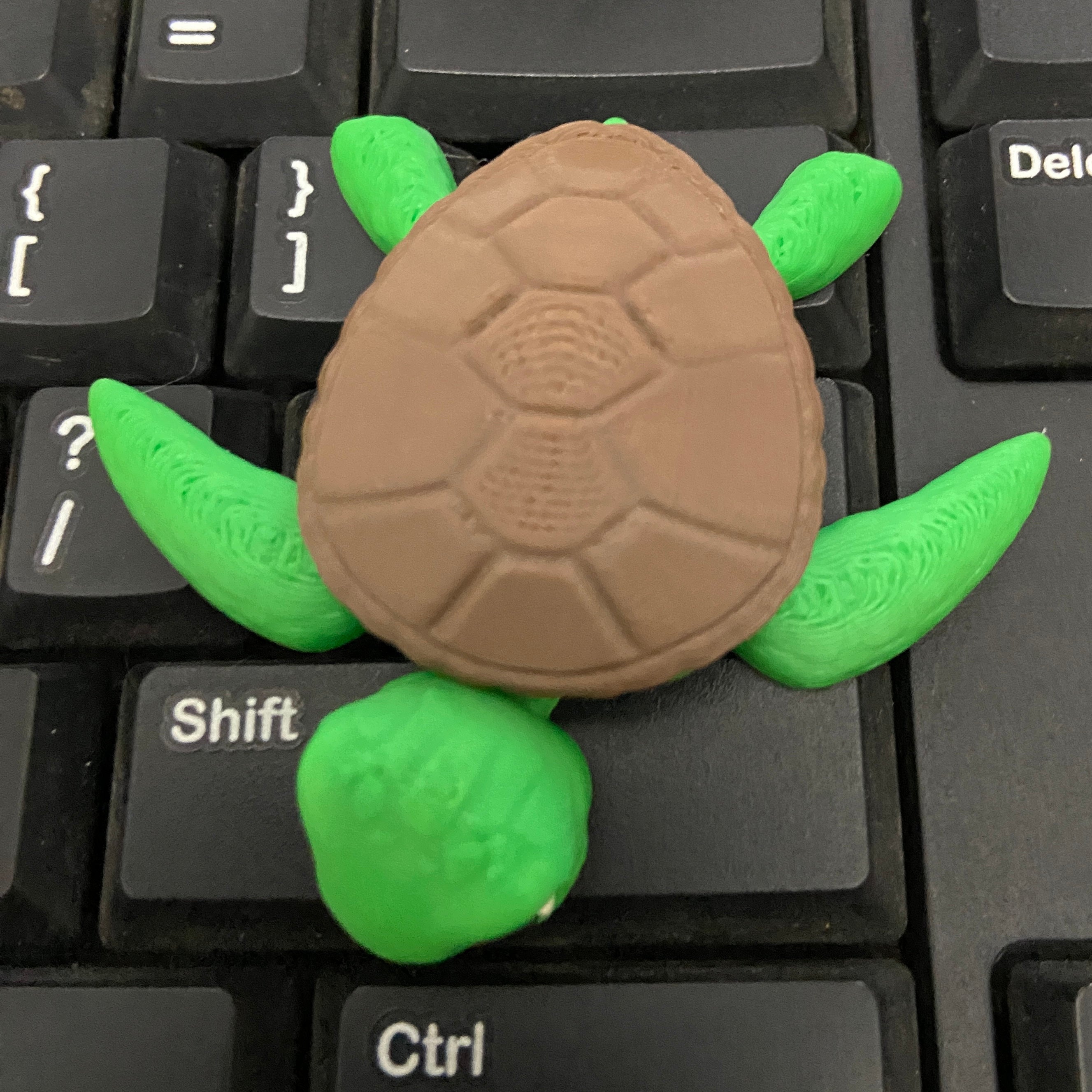 Silent Sea turtle - 3D Printed Fidget Desk Buddy