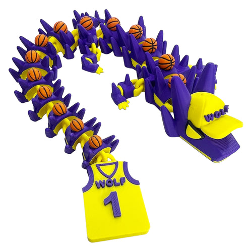 "Build Your Own" Articulated Sports Dragon -3D printed desk companion