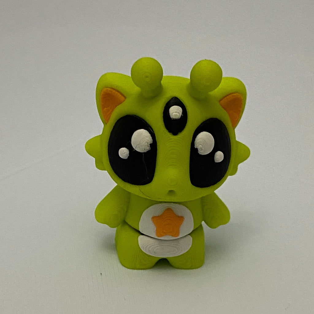Abducting Alien Cat Fidget - 3D Printed Desk Buddy & Keychain