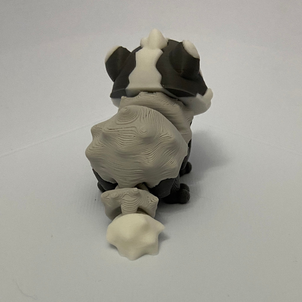 Bashful Badger Fidget -3d Printed Desk Buddy & Keychain