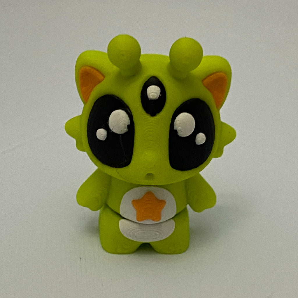 Abducting Alien Cat Fidget - 3D Printed Desk Buddy & Keychain