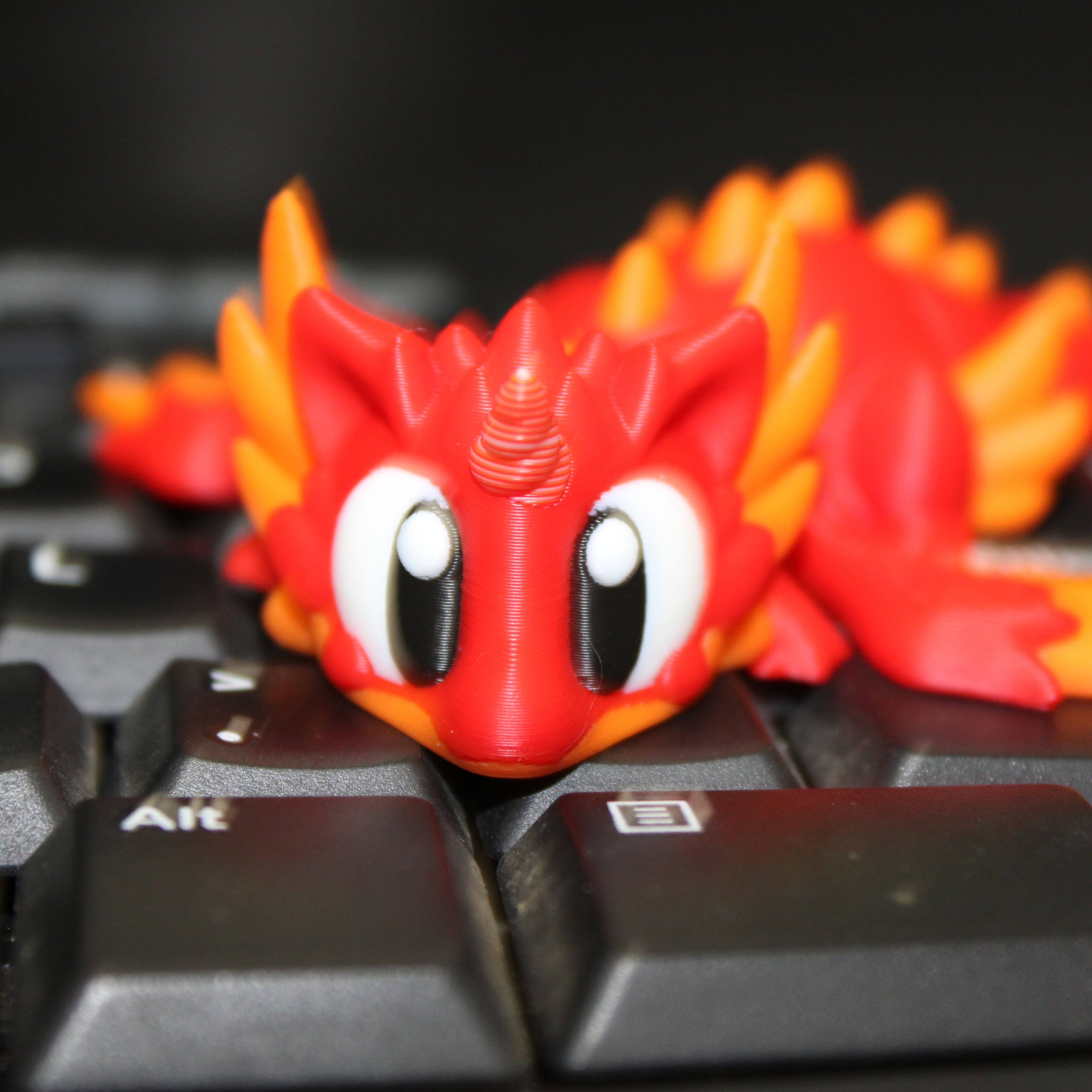 Elemental Dragons with Eggs - 3d printed desk companion
