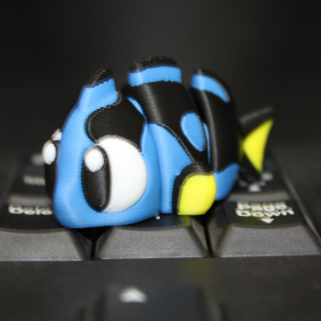 Forgetful Blue fish fidget-3d printed desk buddy