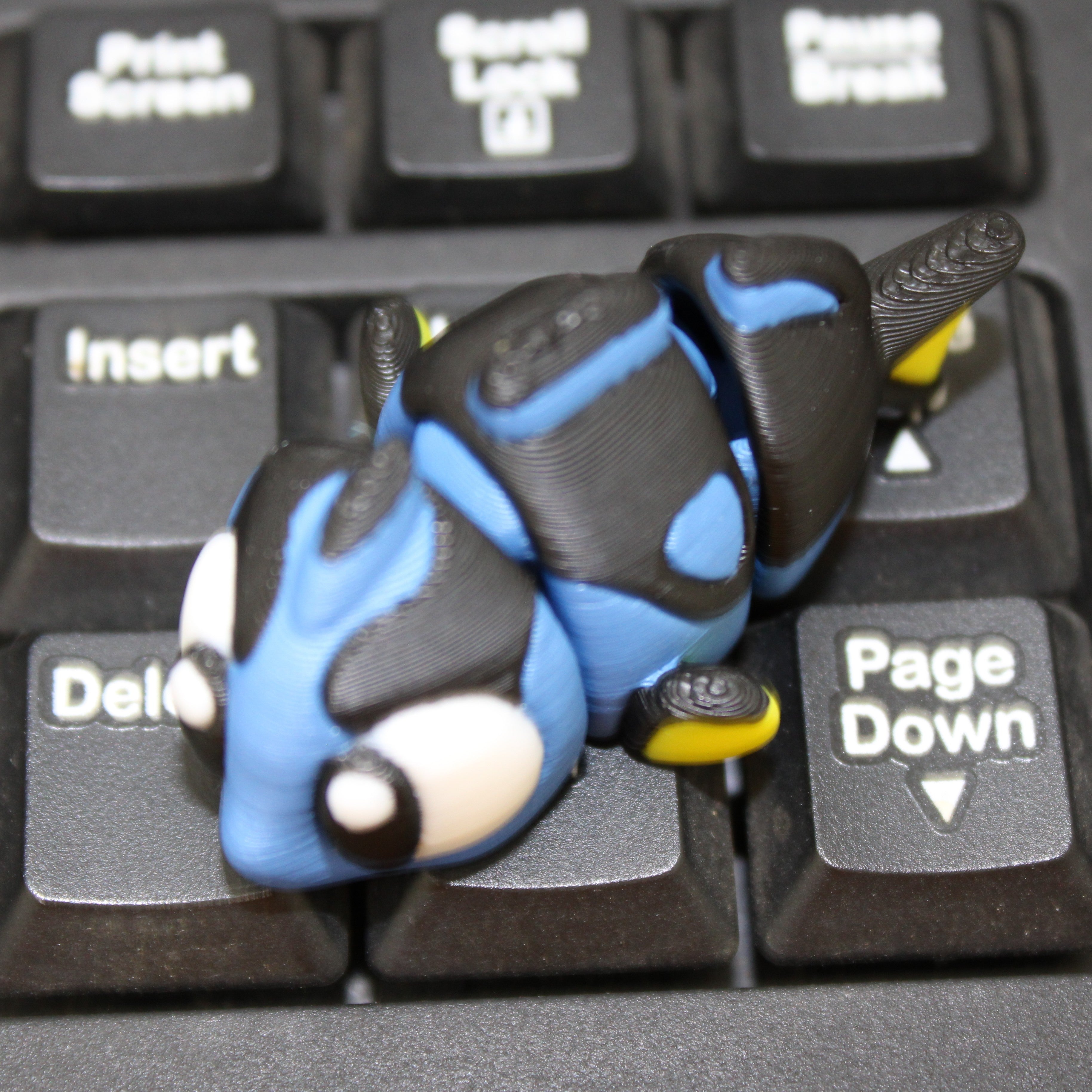 Forgetful Blue fish fidget-3d printed desk buddy