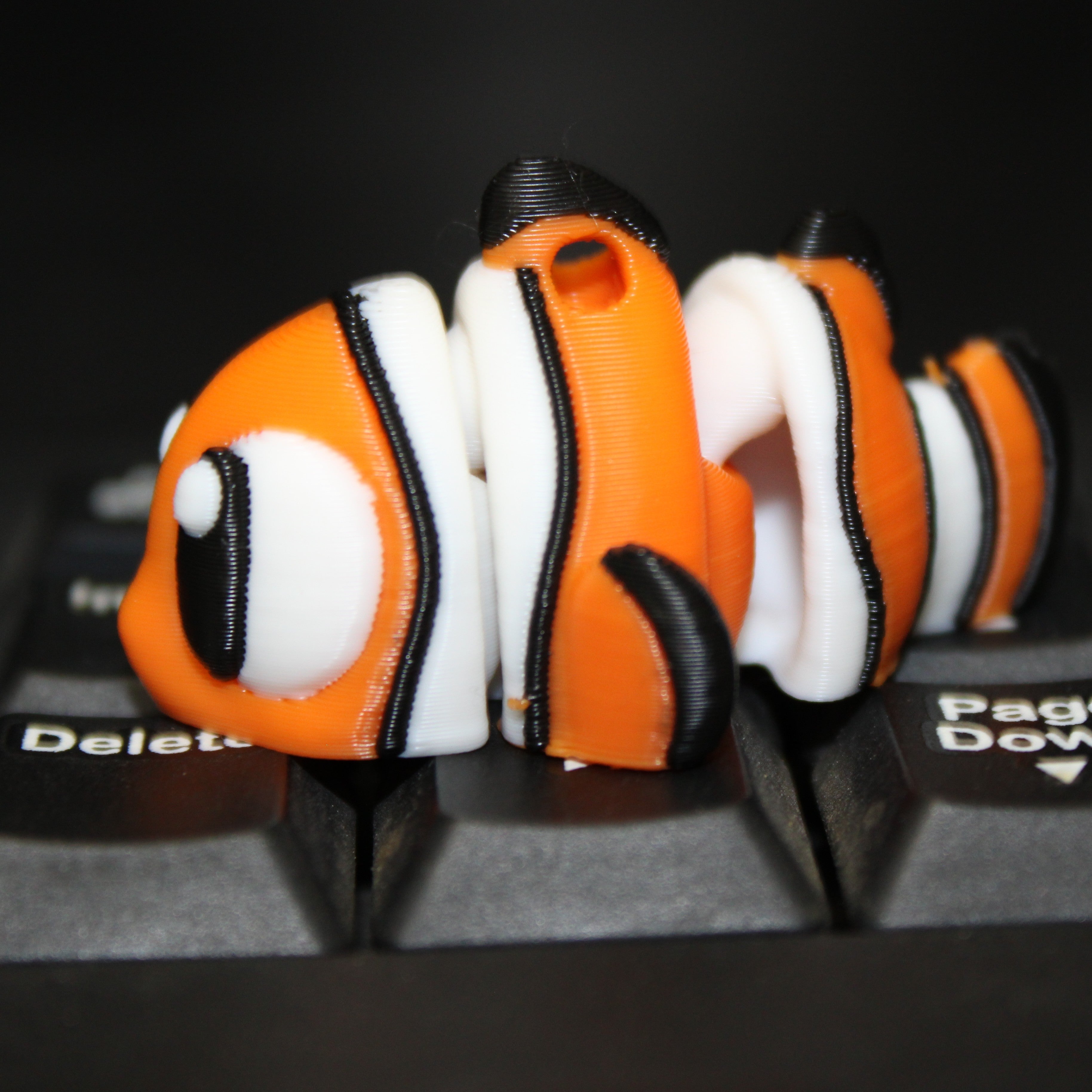 Anxious Clownfish fidget- 3d printed desk buddy