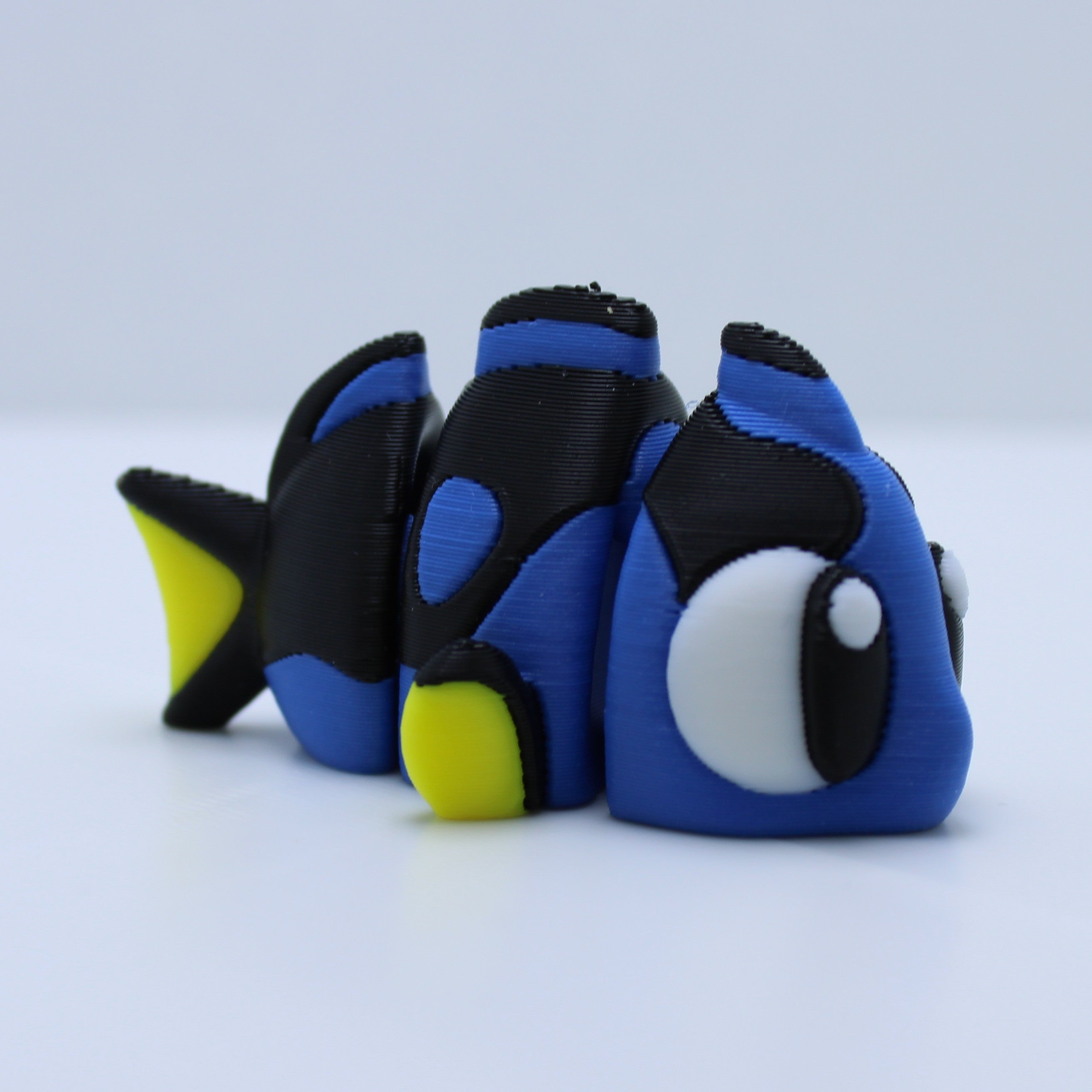 Forgetful Blue fish fidget-3d printed desk buddy