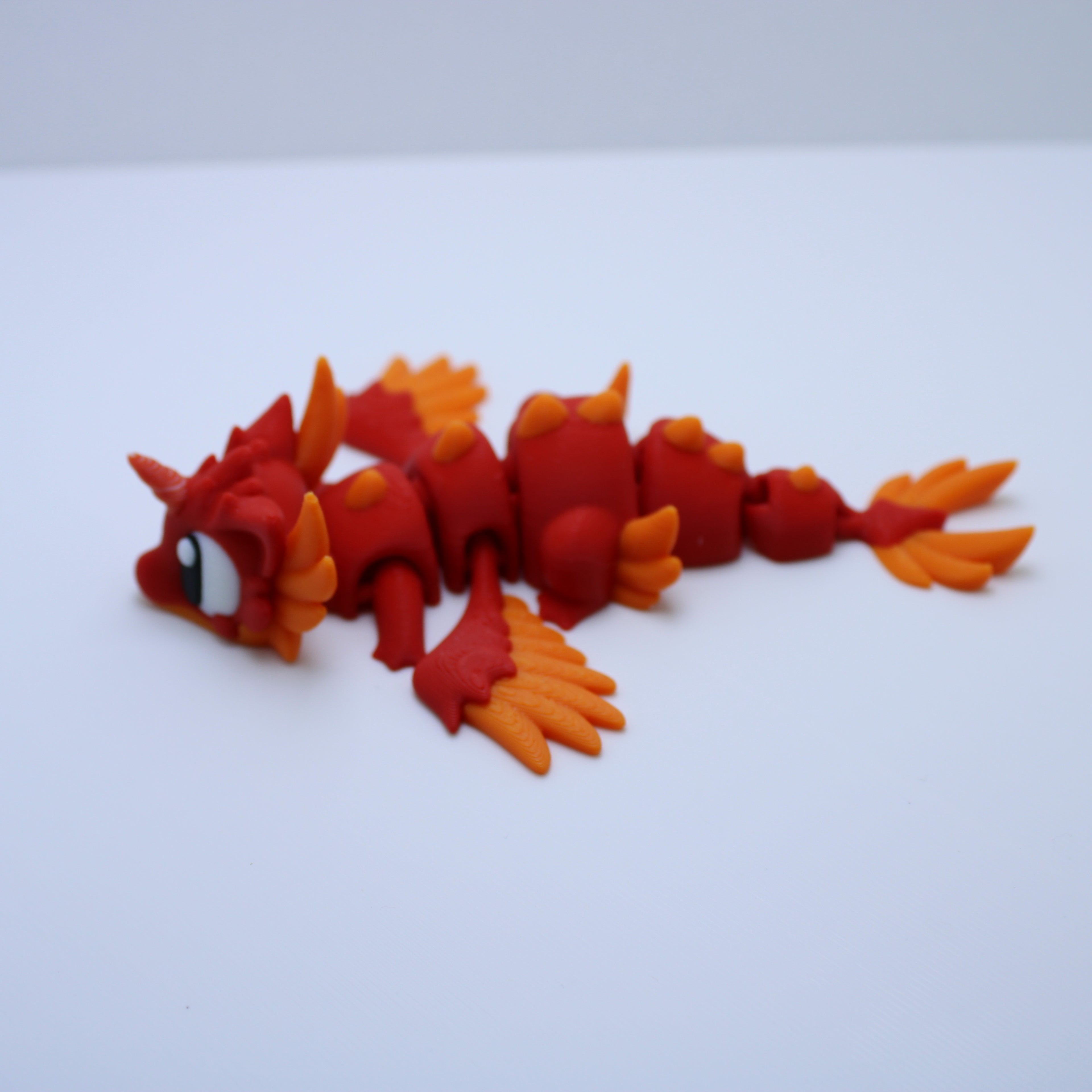 Baby Fire Dragon Fidget -3d printed desk companion