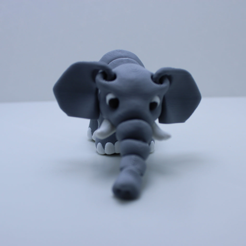“Eleanor” the Elephant Fidget – 3d Printed Desk Buddy & Keychain