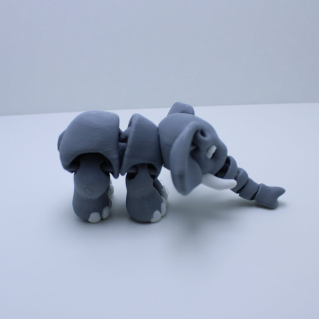 “Eleanor” the Elephant Fidget – 3d Printed Desk Buddy & Keychain