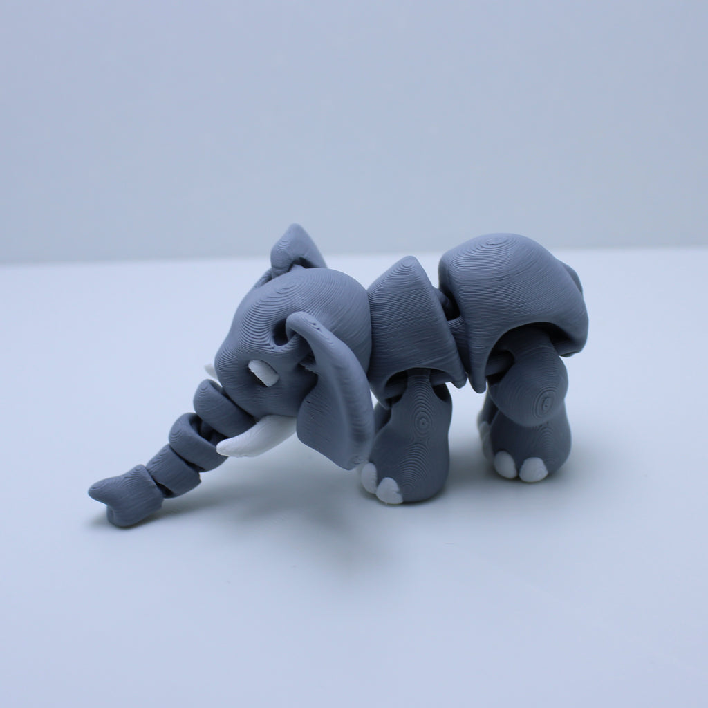 “Eleanor” the Elephant Fidget – 3d Printed Desk Buddy & Keychain