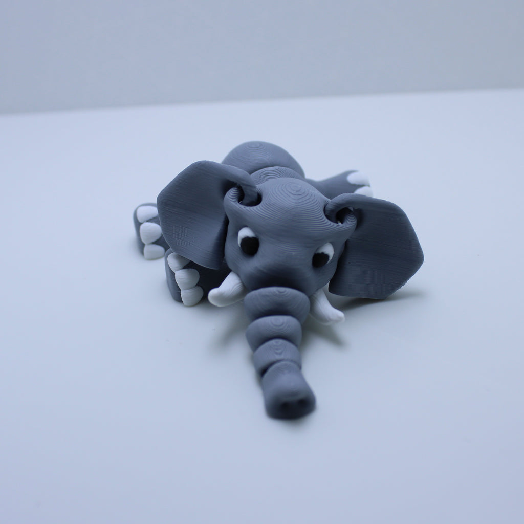 “Eleanor” the Elephant Fidget – 3d Printed Desk Buddy & Keychain