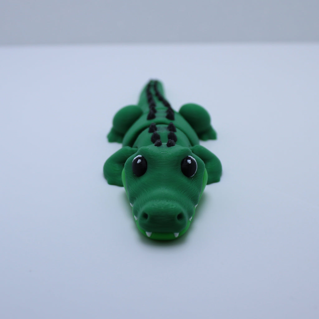 Curious Croc Fidget- 3d Printed Desk Buddy & Keychain