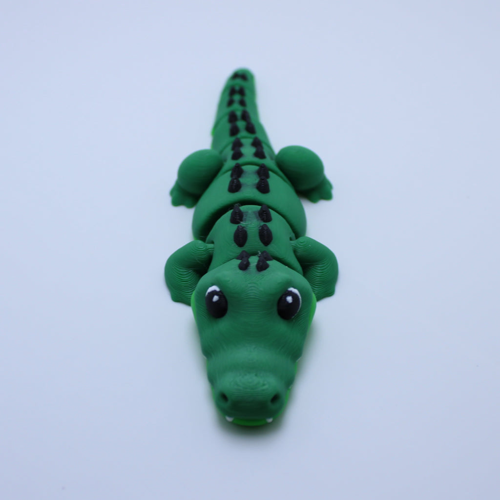Curious Croc Fidget- 3d Printed Desk Buddy & Keychain