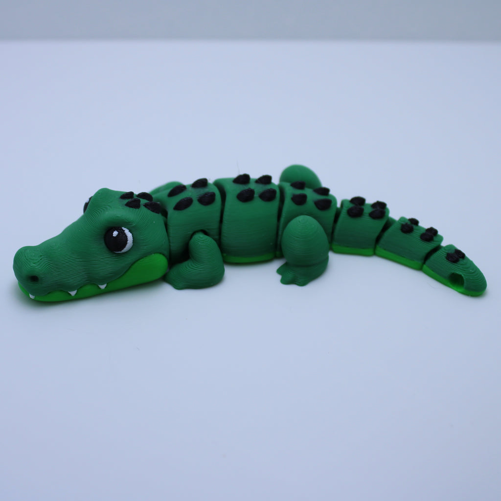 Curious Croc Fidget- 3d Printed Desk Buddy & Keychain