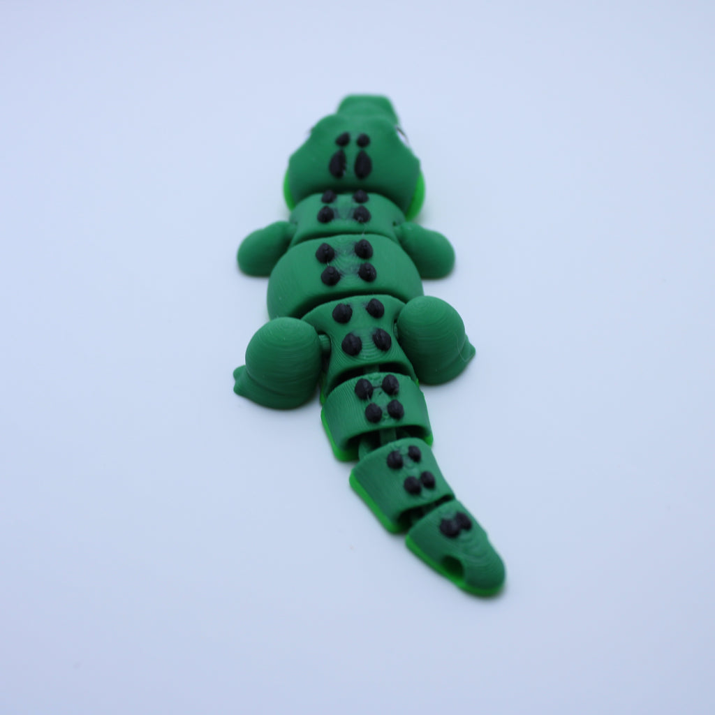 Curious Croc Fidget- 3d Printed Desk Buddy & Keychain