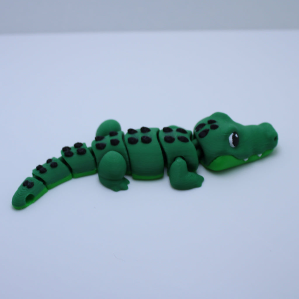 Curious Croc Fidget- 3d Printed Desk Buddy & Keychain