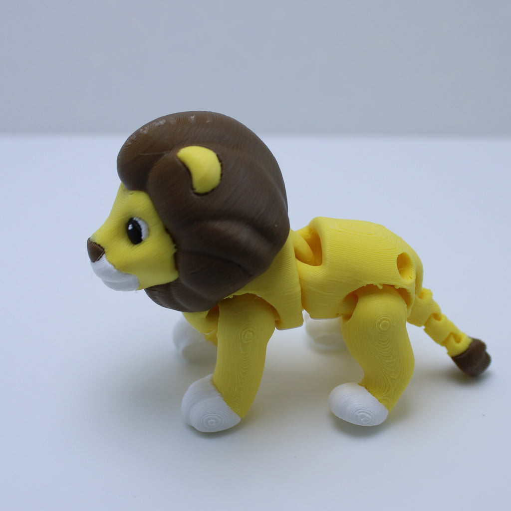 Lazy Lion Fidget– 3d Printed Desk Buddy & Keychain