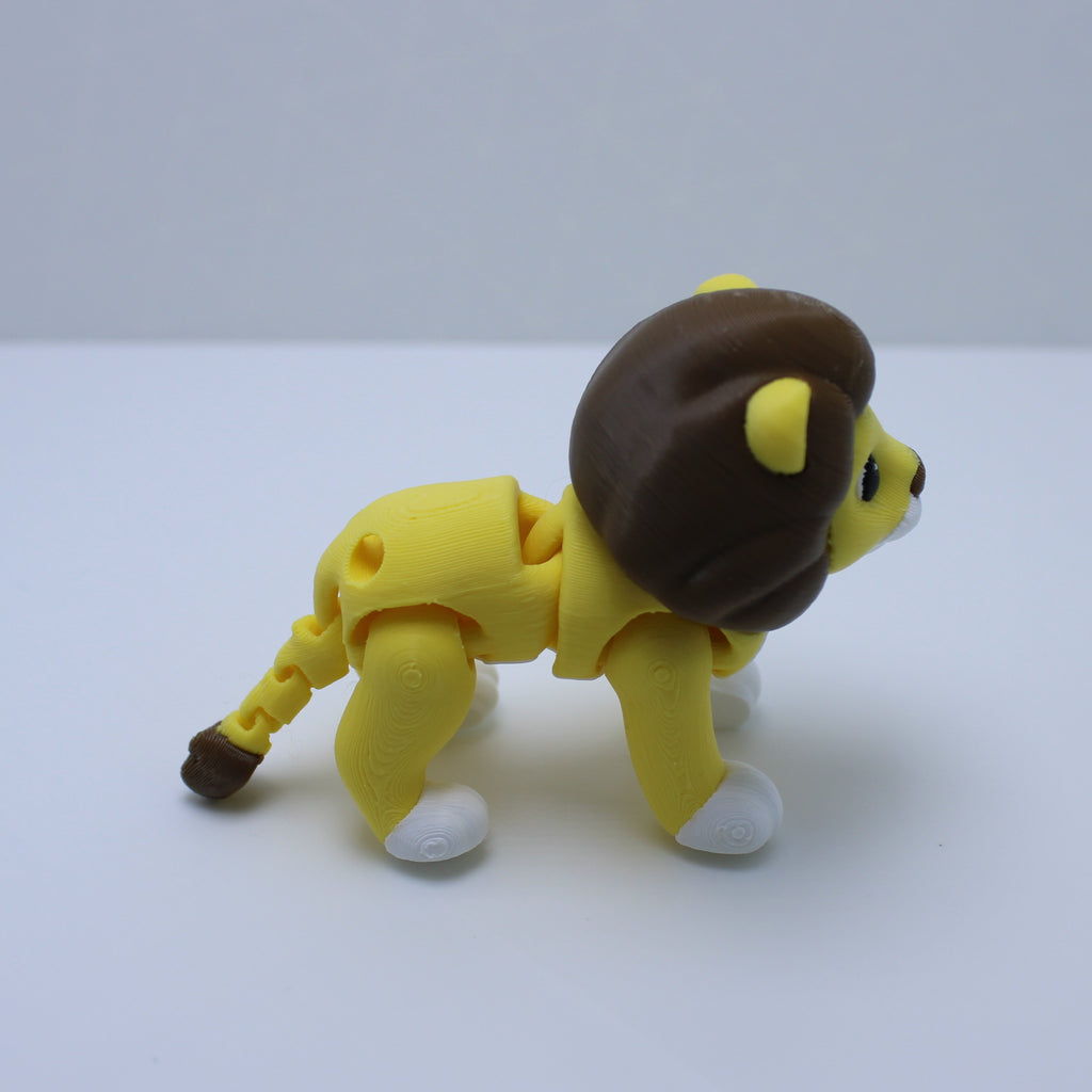 Lazy Lion Fidget– 3d Printed Desk Buddy & Keychain