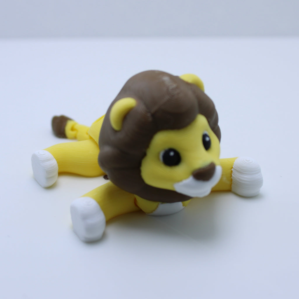 Lazy Lion Fidget– 3d Printed Desk Buddy & Keychain