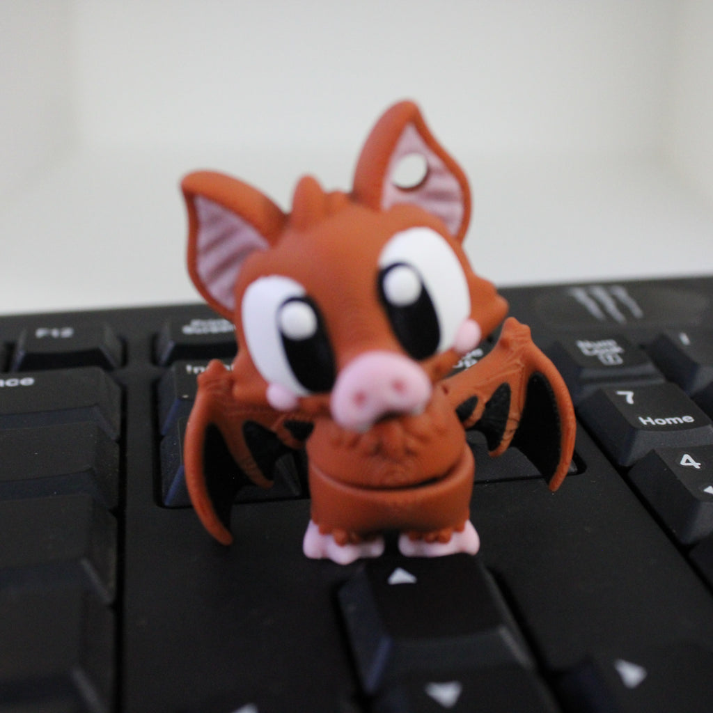 Vlad the Bat -3d printed desk buddy & keychain