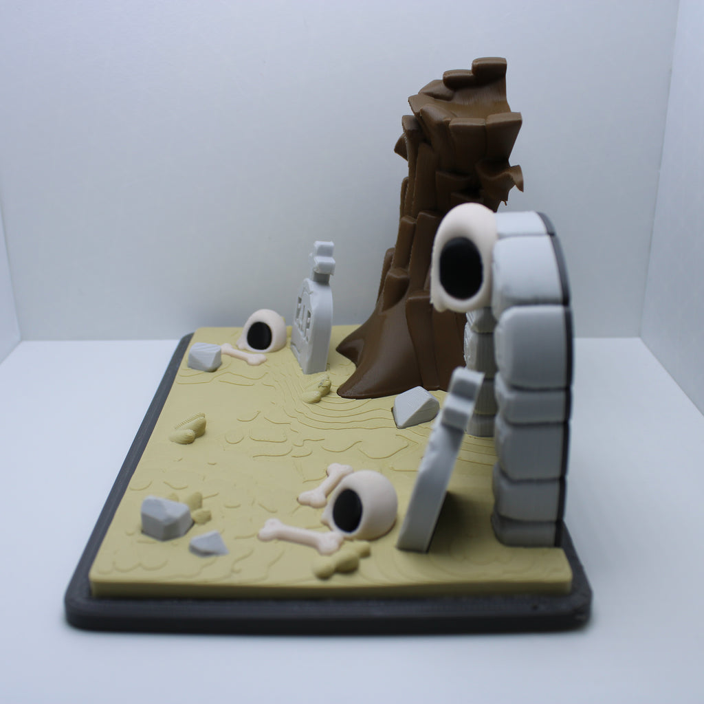 Graveyard Babies  -3d printed desk buddy (with or without display)