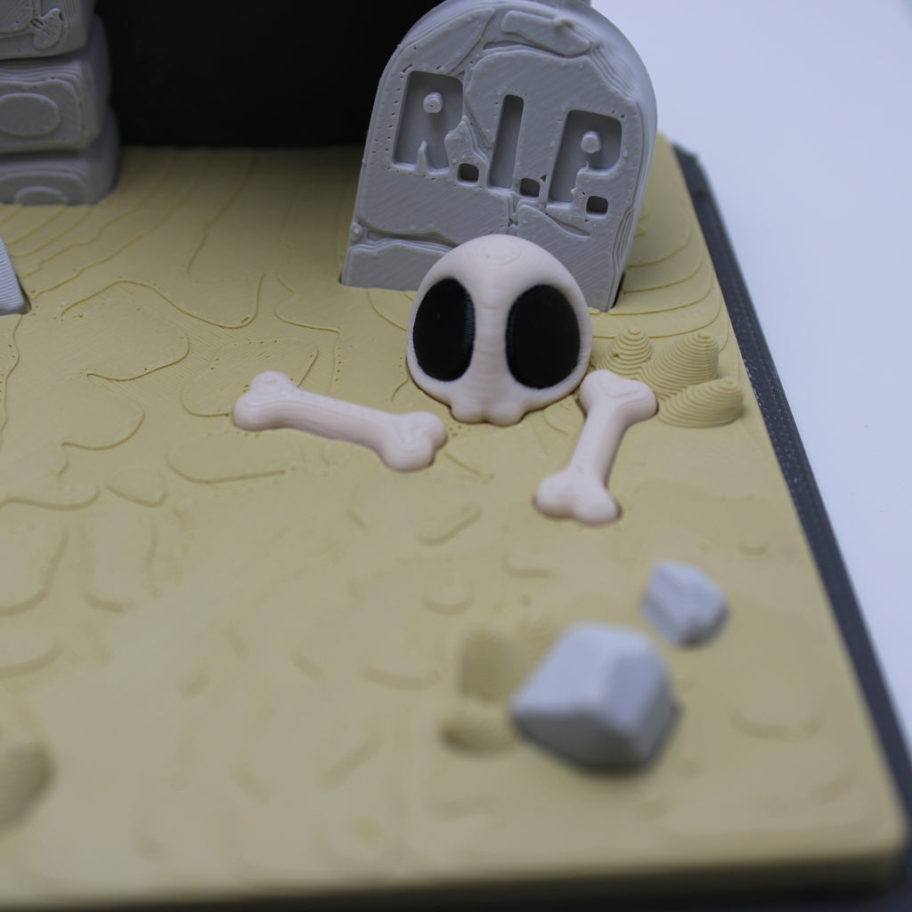 Graveyard Babies  -3d printed desk buddy (with or without display)