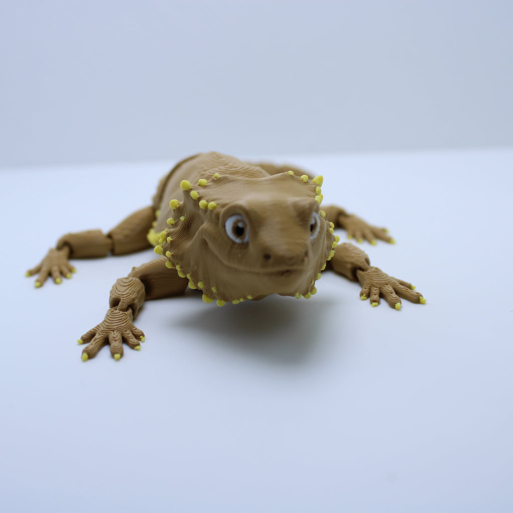 Realistic Bearded Dragon Fidget – 3D Printed Desk Companion