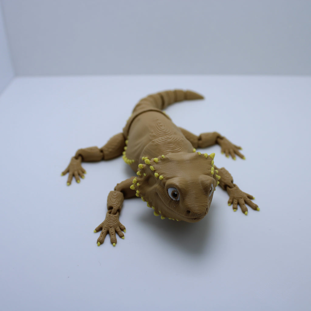 Realistic Bearded Dragon Fidget – 3D Printed Desk Companion
