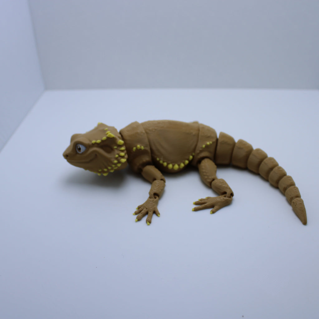 Realistic Bearded Dragon Fidget – 3D Printed Desk Companion