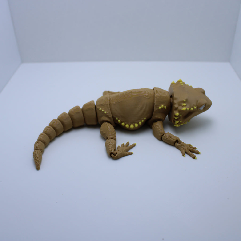 Realistic Bearded Dragon Fidget – 3D Printed Desk Companion