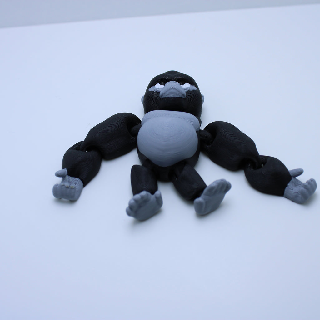 Grumpy Gorilla Fidget-3d Printed Desk Buddy & Keychain