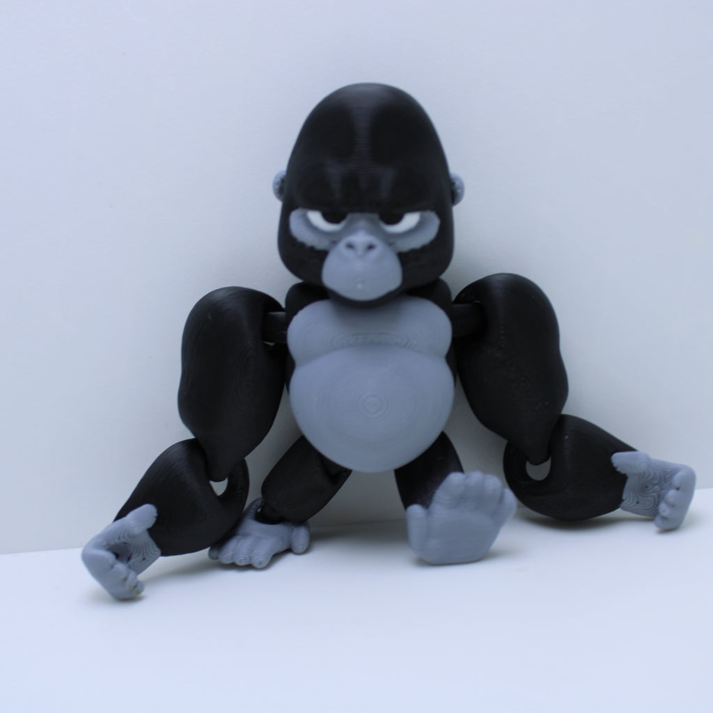 Grumpy Gorilla Fidget-3d Printed Desk Buddy & Keychain