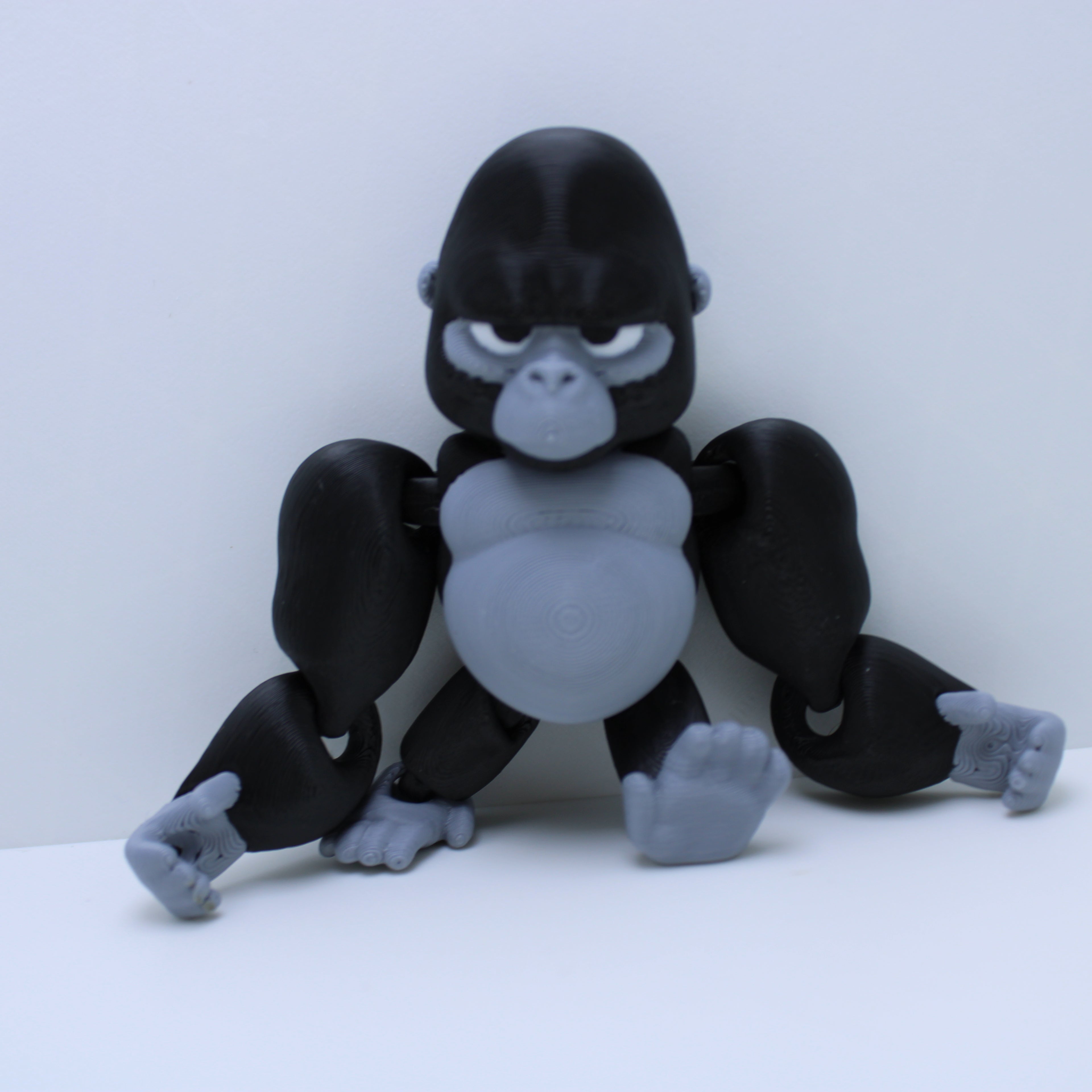 Grumpy Gorilla Fidget-3d Printed Desk Buddy & Keychain