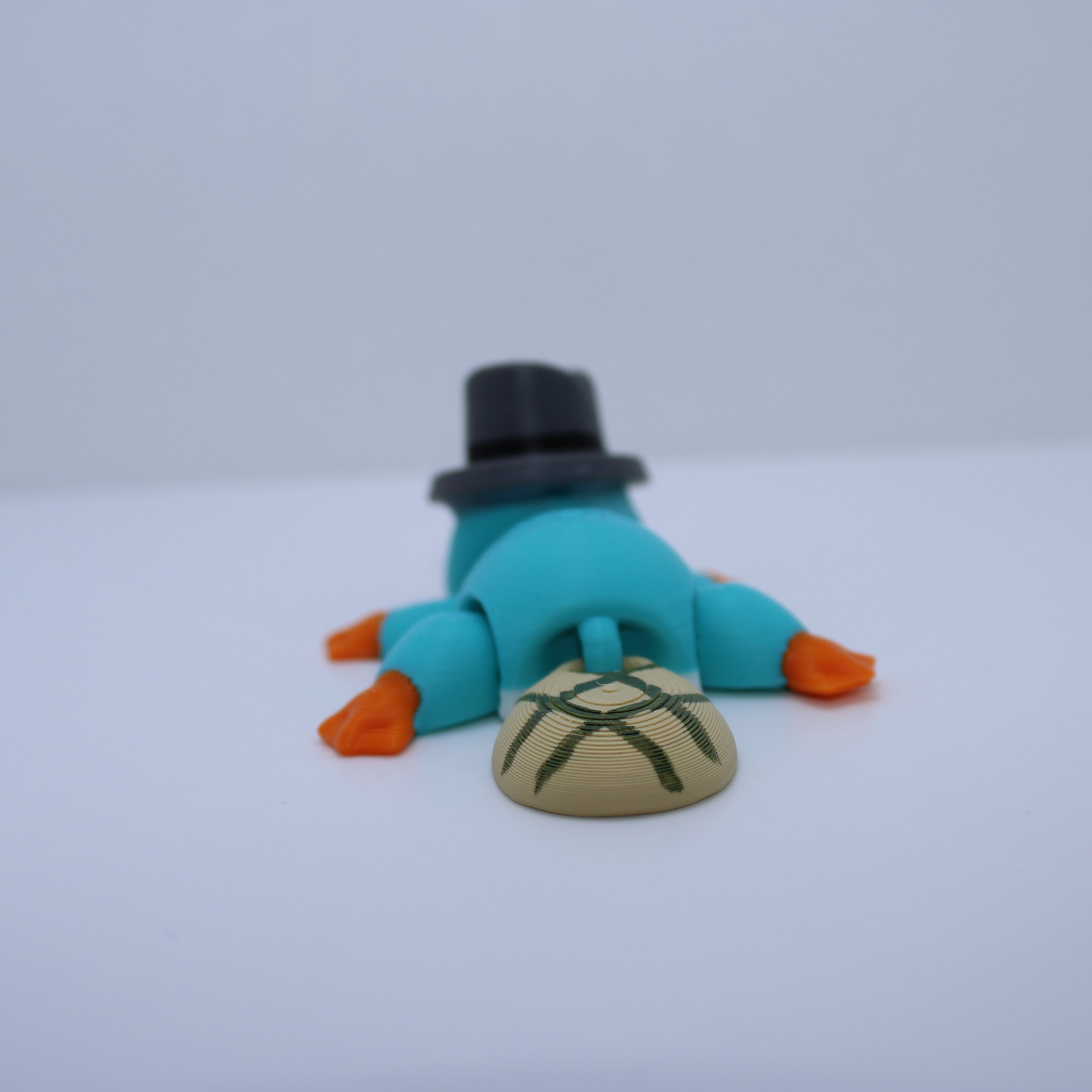 “Private Eye” Platypus Fidget Toy – 3d Printed Desk Buddy or Keychain