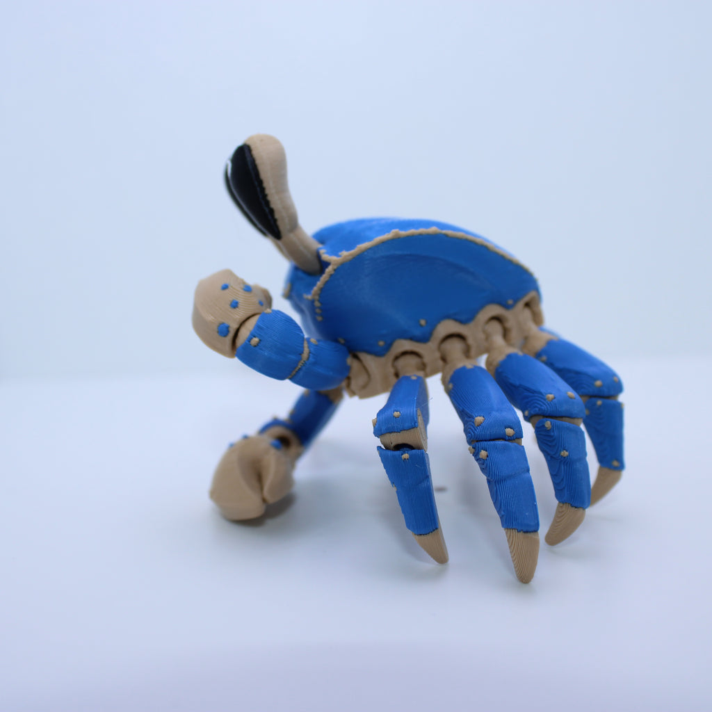 “Gus” the Ghost Crab-3d Printed Desk Companion