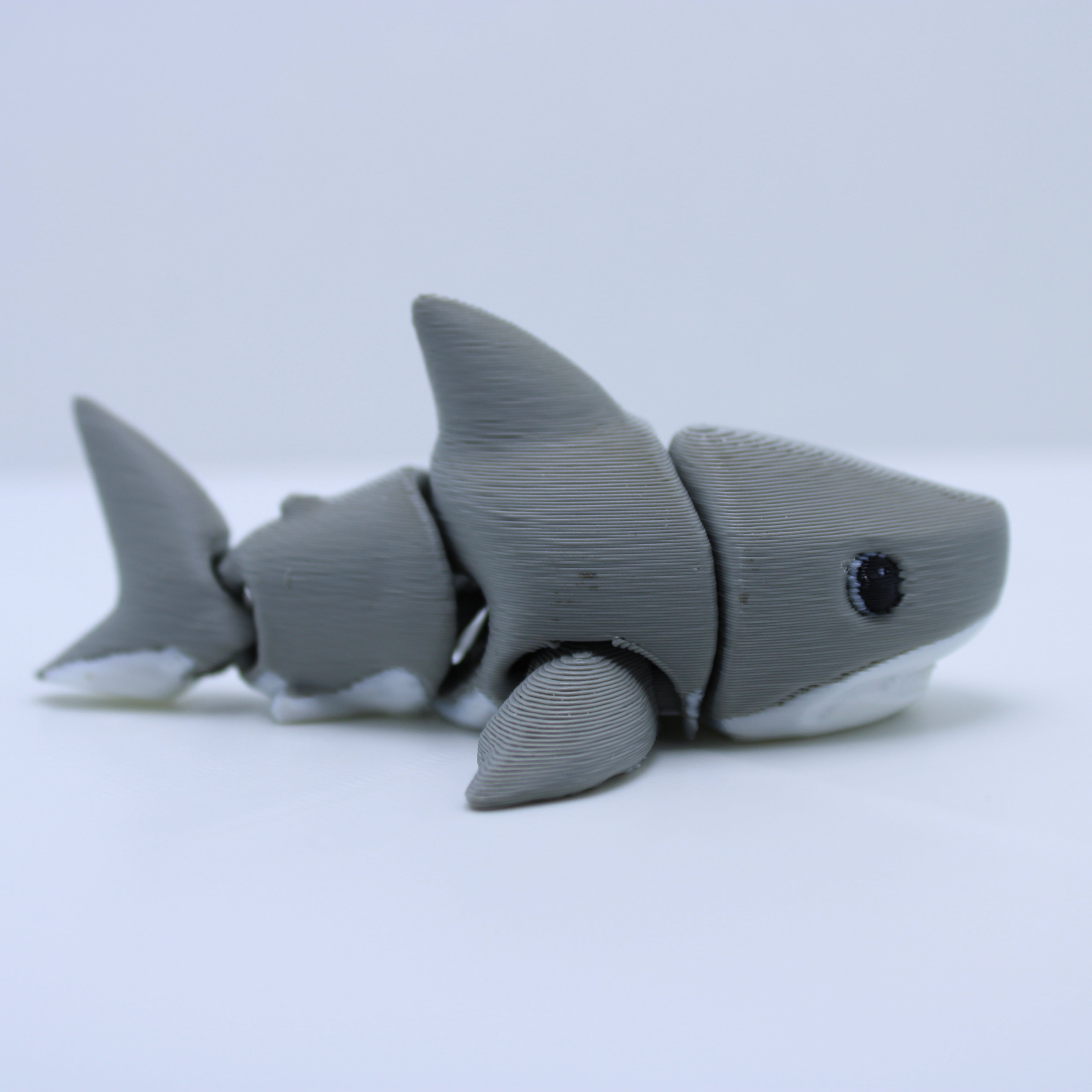 “Chaotic Chomper" Shark Fidgets -3d Printed Desk Buddies & Keychains (variations available)