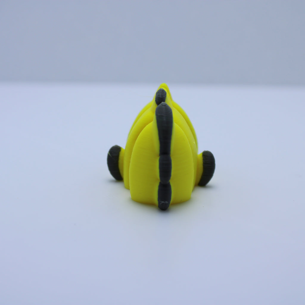 “Testy” the yellow Tang fish-3d printed desk buddy & keychain