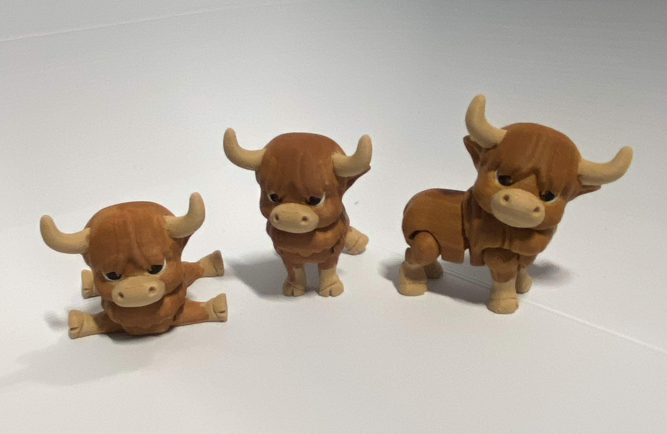 Little Highland Cow Fidgets – Handmade Desk Companions