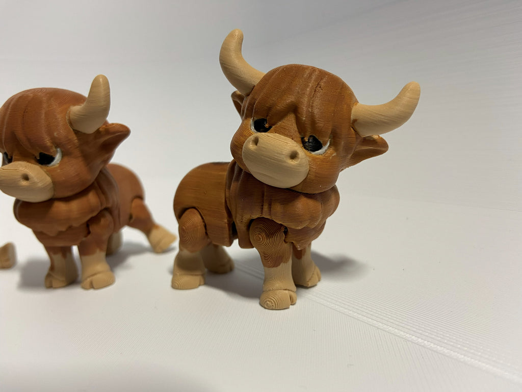 Little Highland Cow Fidgets – Handmade Desk Companions