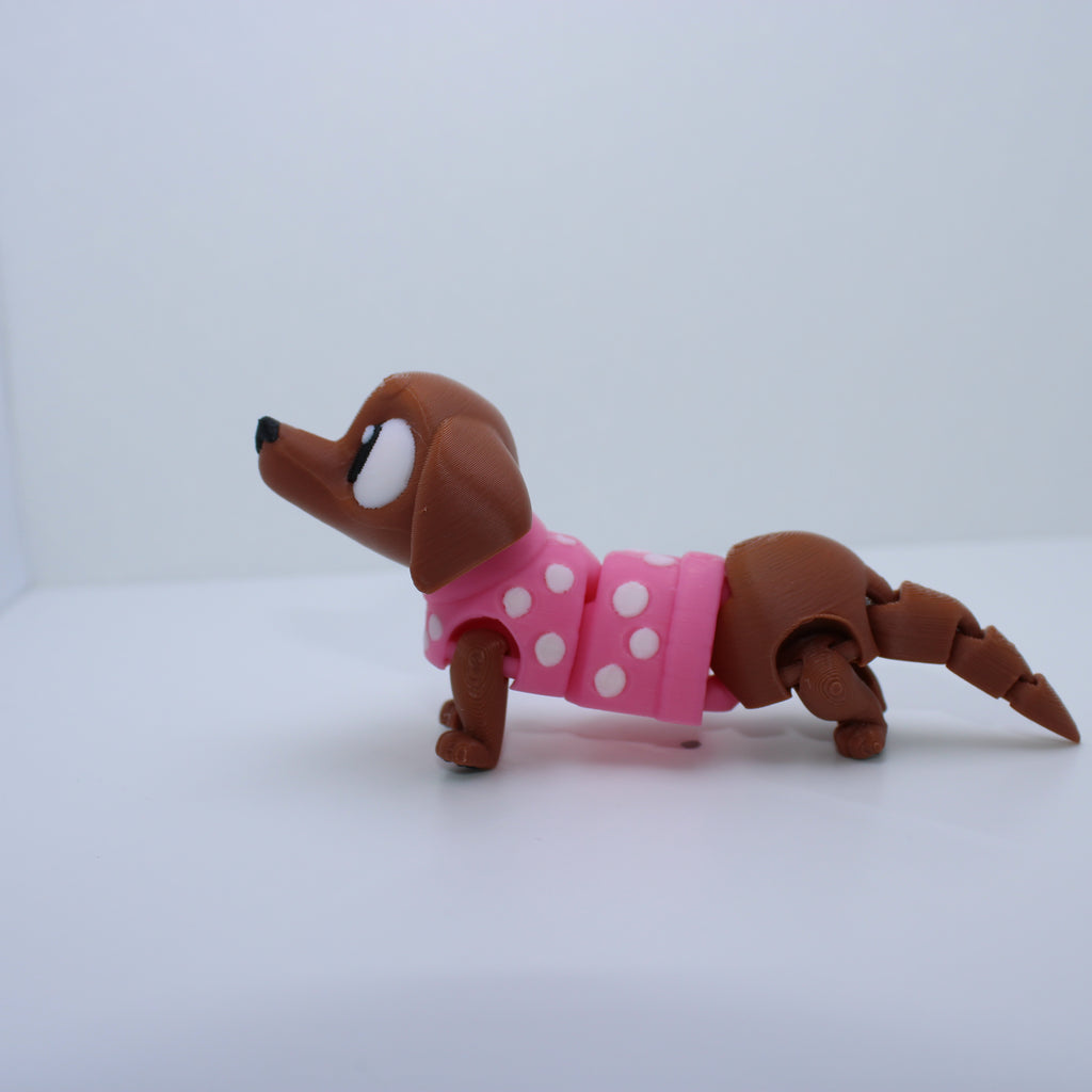 “Pebbles” the Dachshund-3d printed desk buddy & keychain