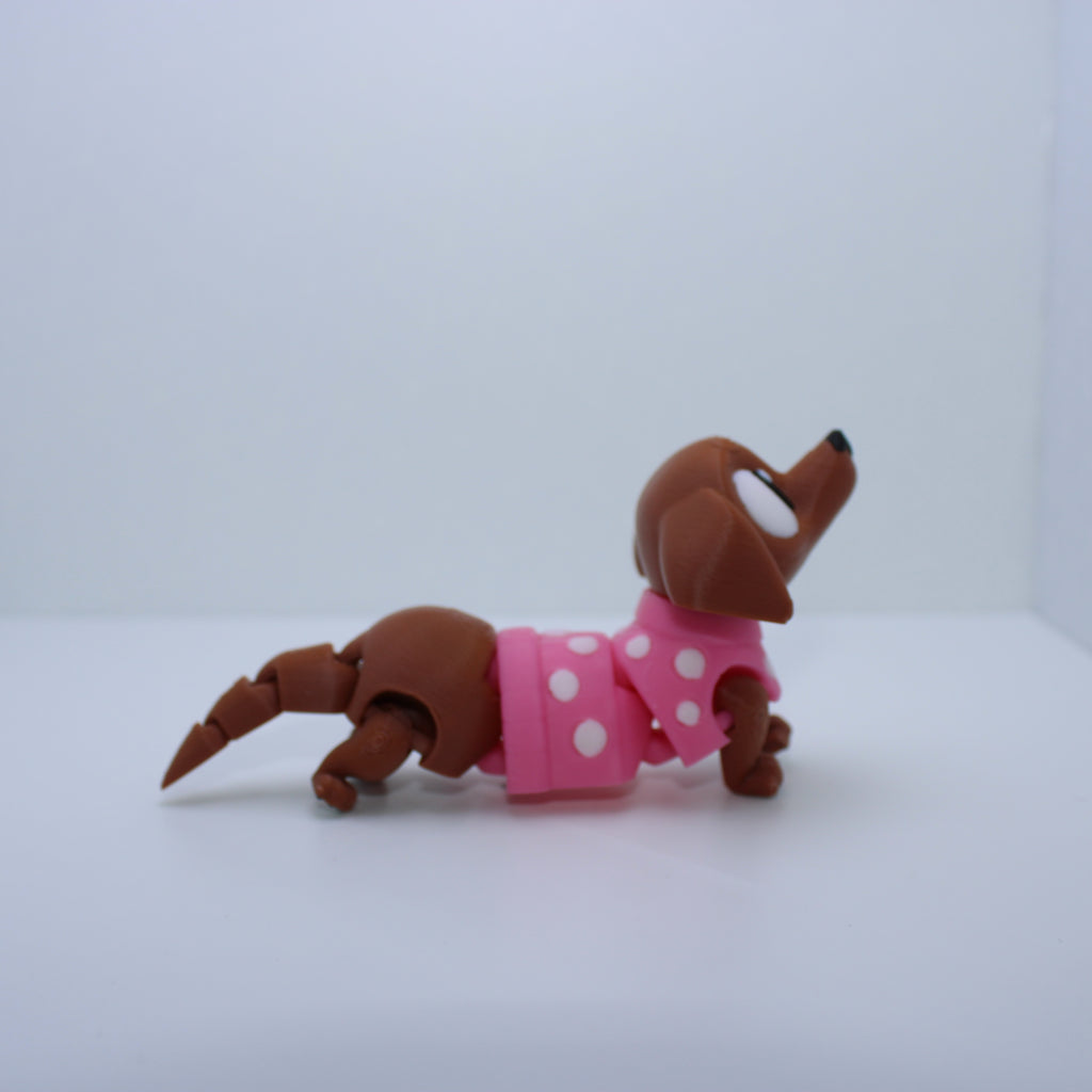 “Pebbles” the Dachshund-3d printed desk buddy & keychain