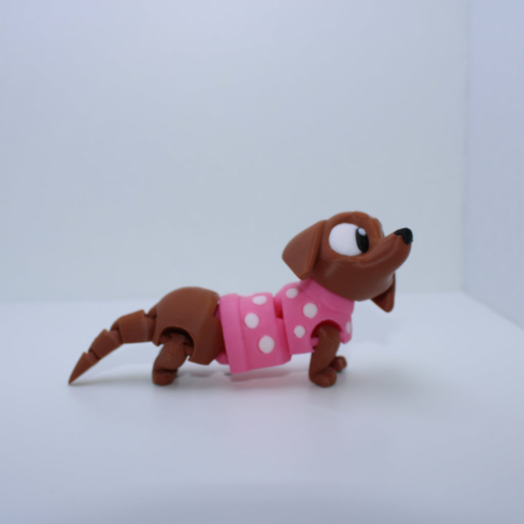 “Pebbles” the Dachshund-3d printed desk buddy & keychain
