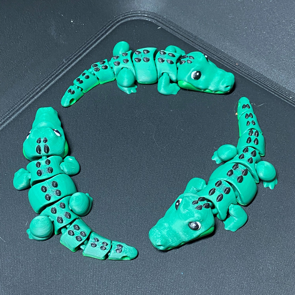 Curious Croc Fidget- 3d Printed Desk Buddy & Keychain