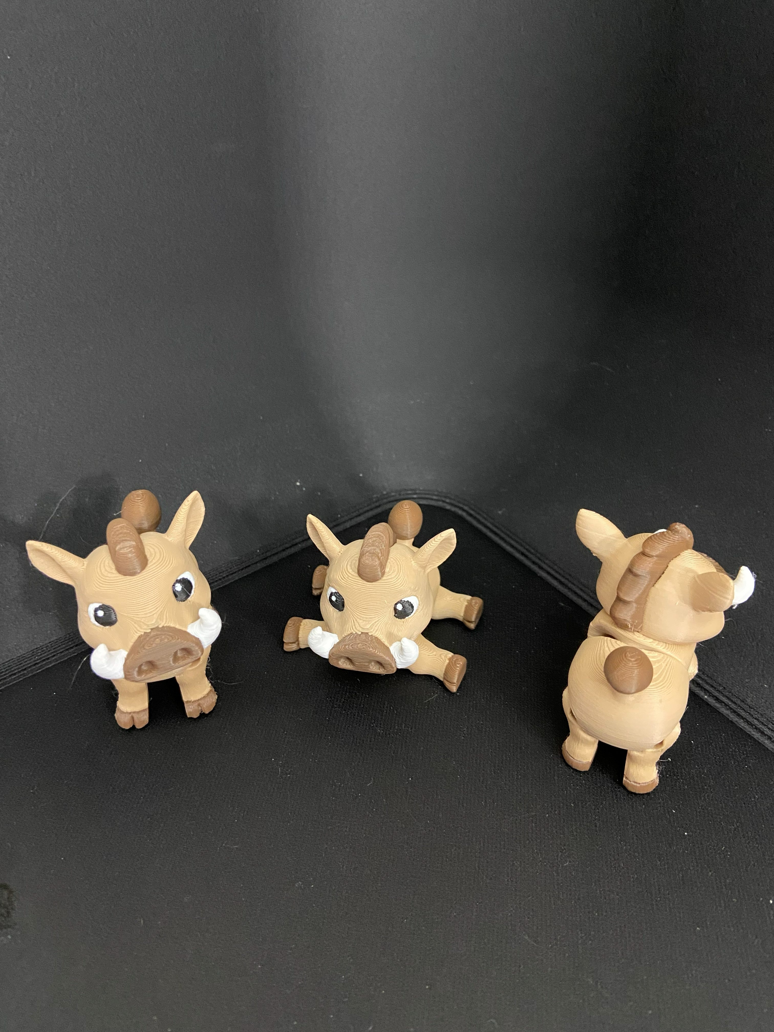 Tiny Warthog Desk Fidgets – Cute Collectible Animals