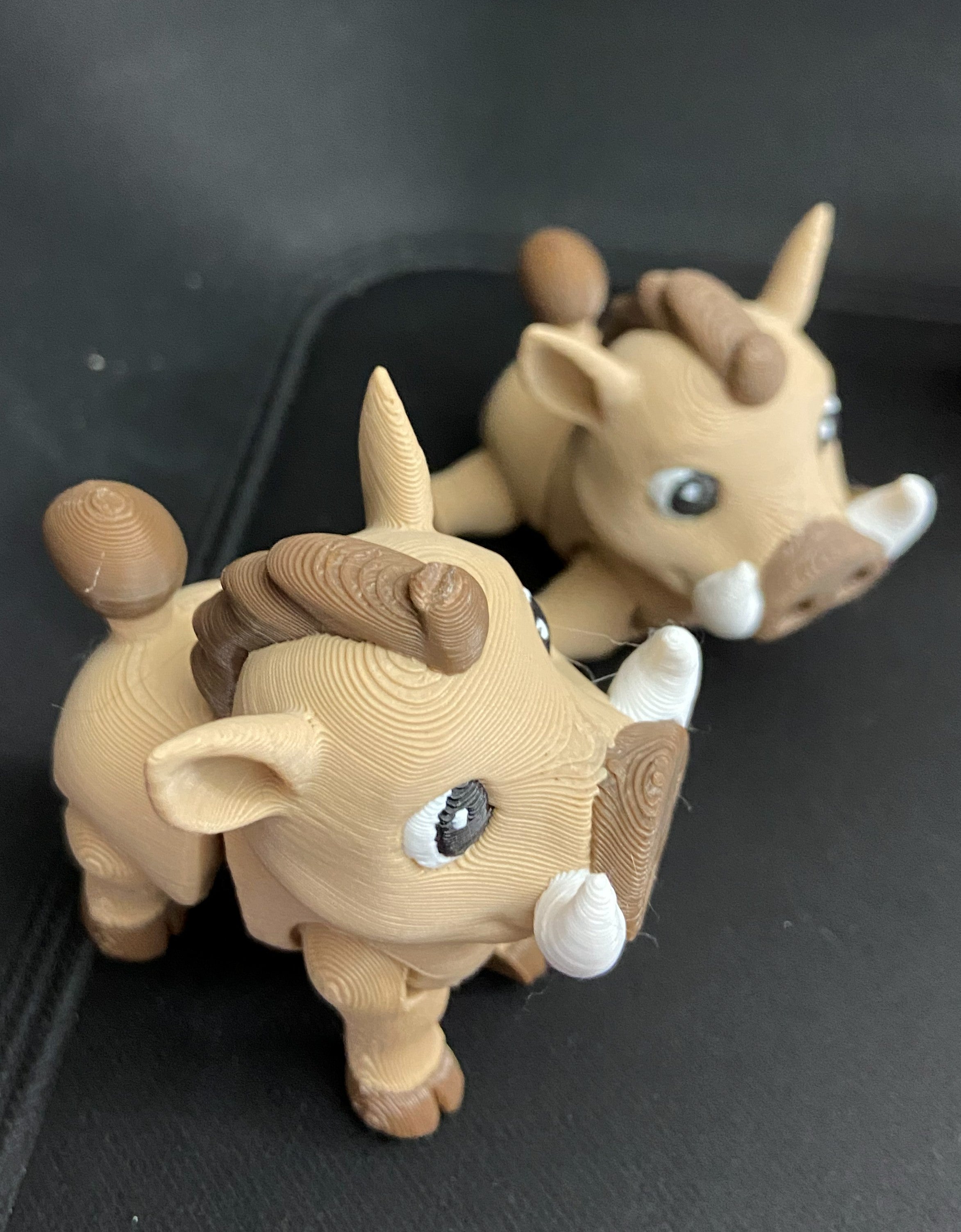 Tiny Warthog Desk Fidgets – Cute Collectible Animals